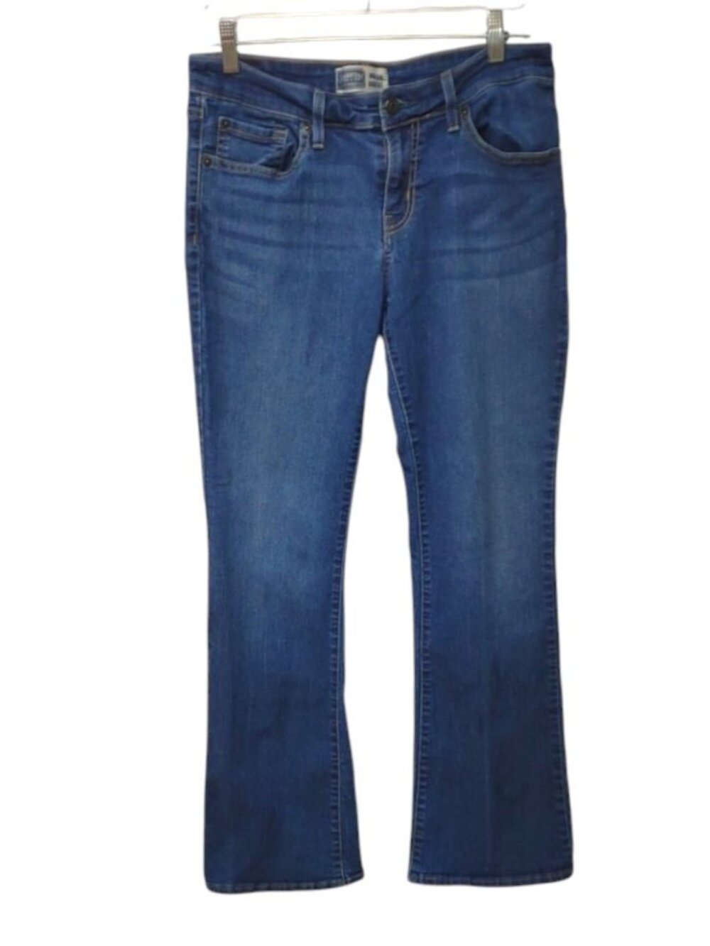Levi's Signature Women's Modern Bootcut Stretch Distressed Blue Jeans
